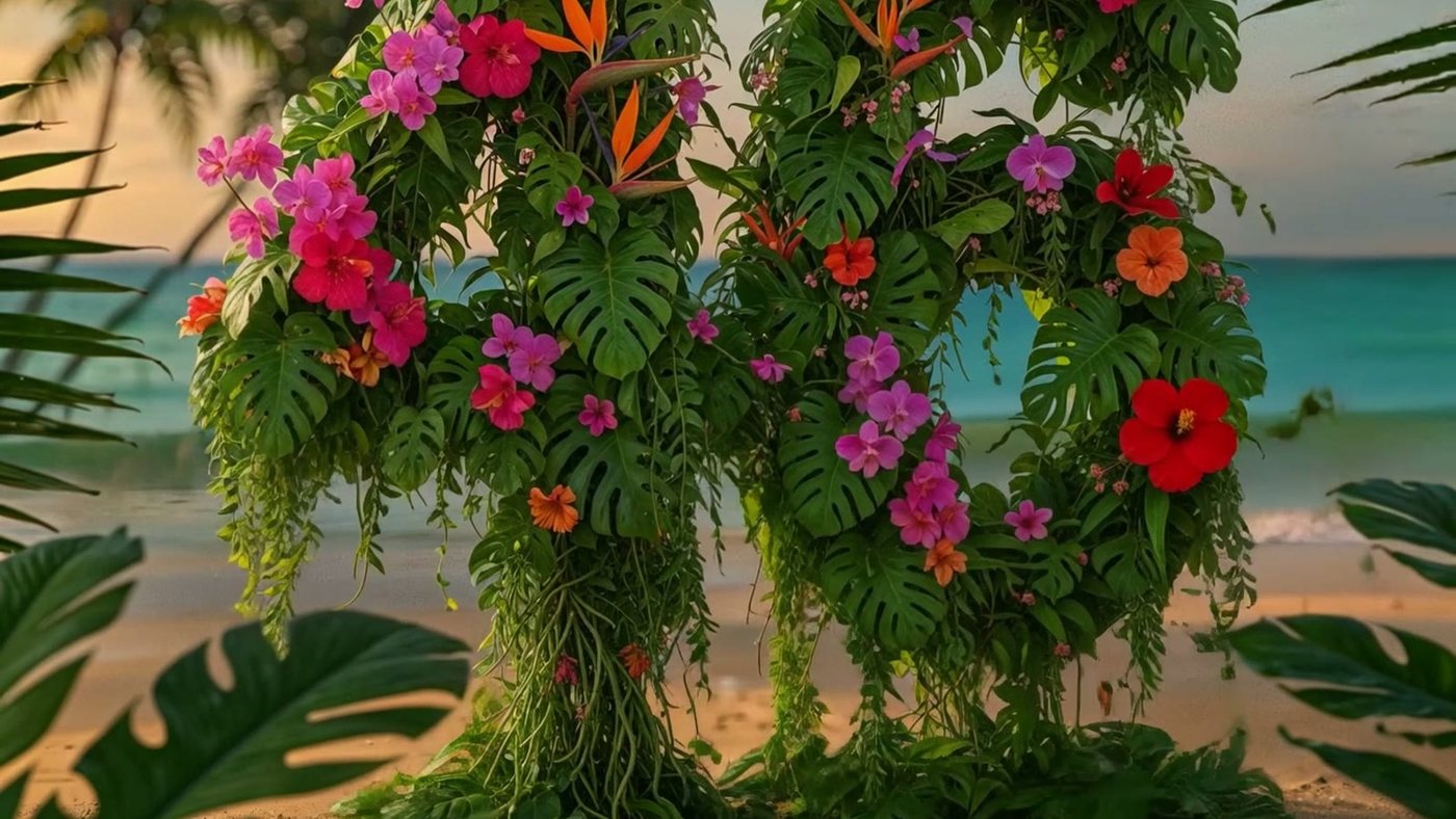 46 grown out of flowers and vines
