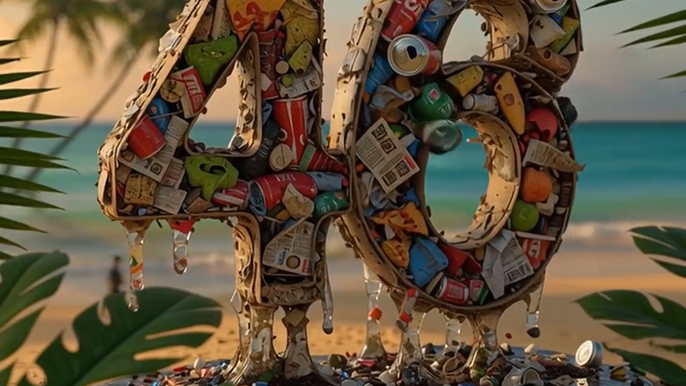 46 made of rubbish, tin and cardboard