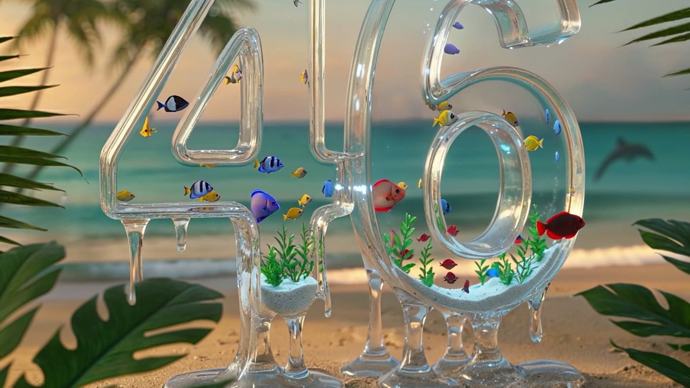 46 as an aquarium, fish inside