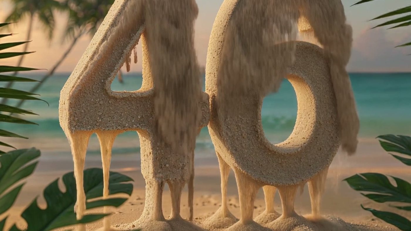 46 in sand, blowing away