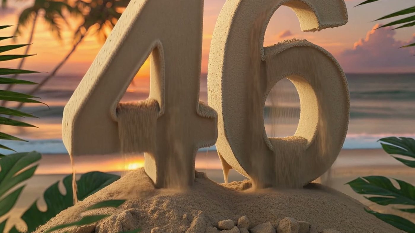 The sand version, the last frame of the film