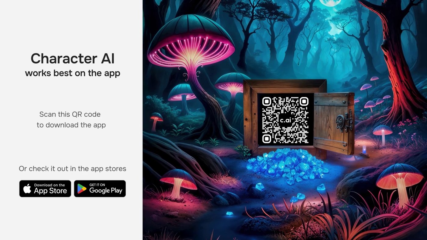 End card, mushroom-forest version