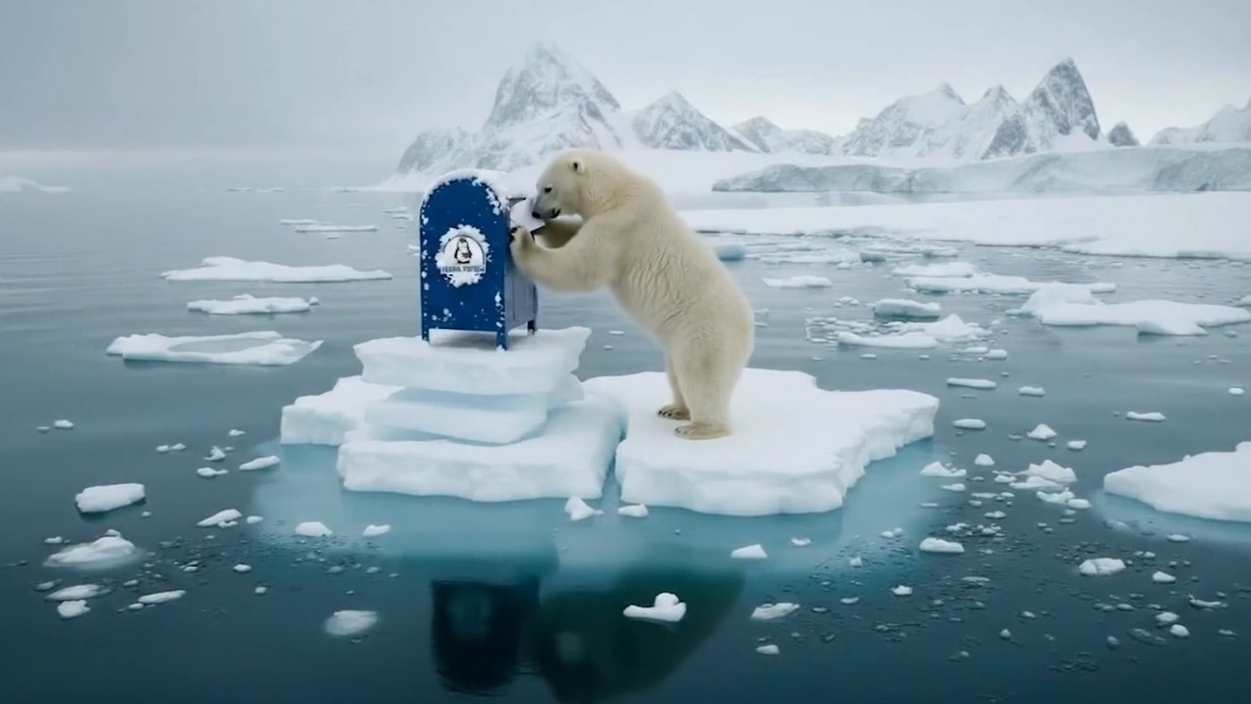 The job ad reaches the ice floe
