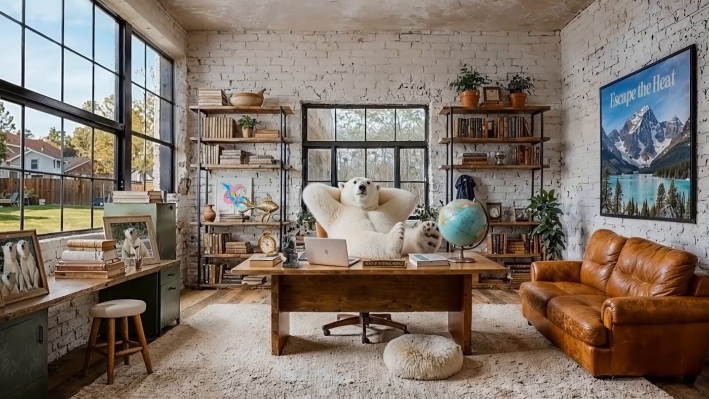 The home office they gave him
