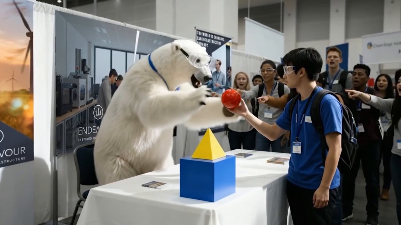 The stand, from the visitor's side