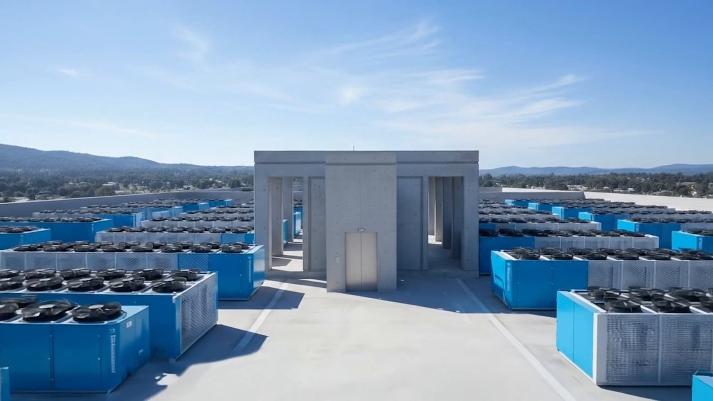 The cooling plant, the actual subject of the film