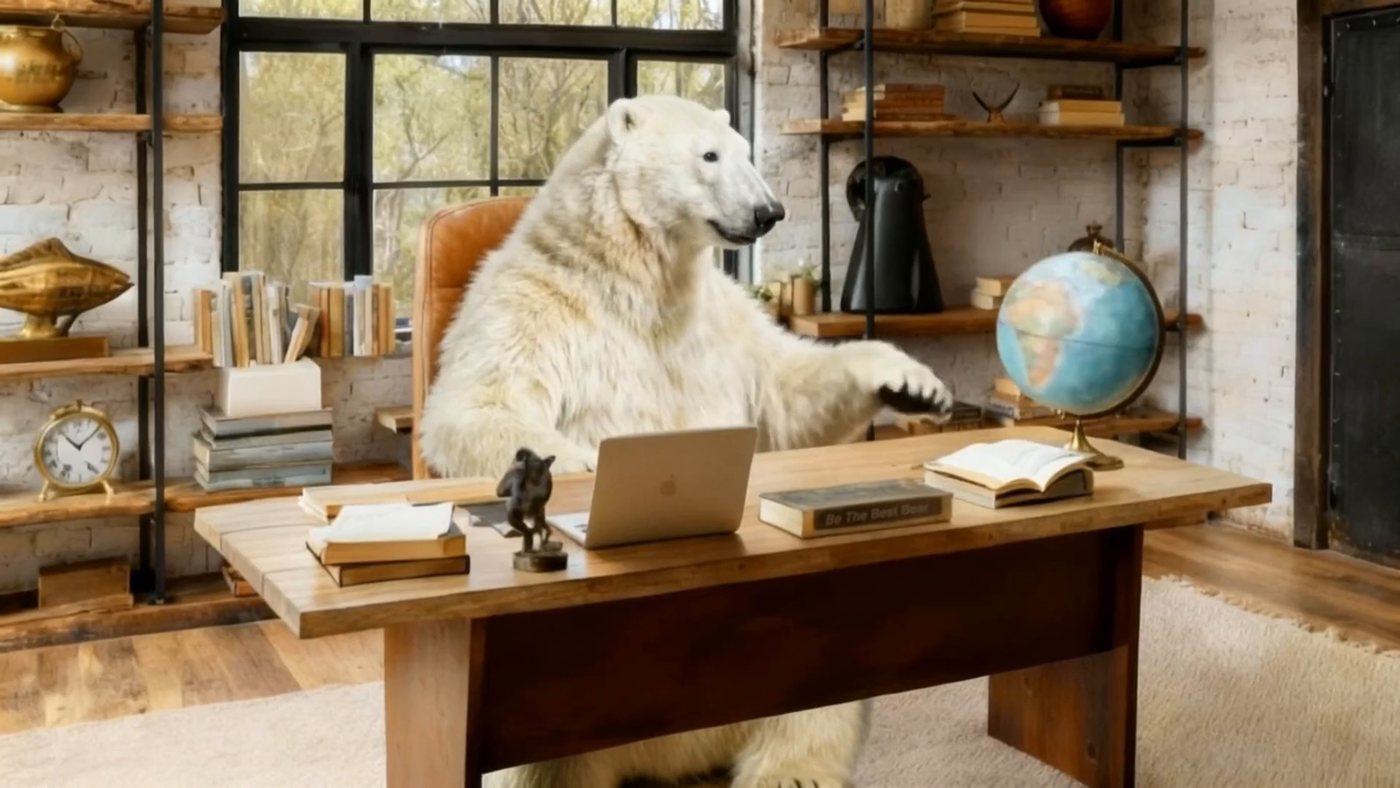 The corner office, wide