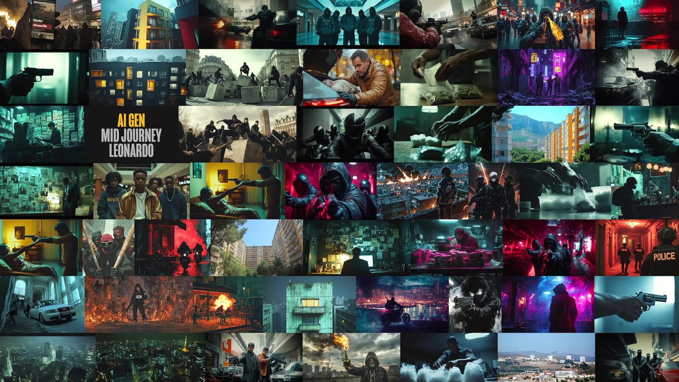 The reference wall the whole video was built from